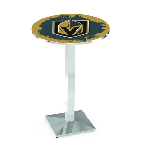 Holland Bar Stool Co 36" Chrome Vegas Golden Knights Pub Table L217C3628LVGdKn